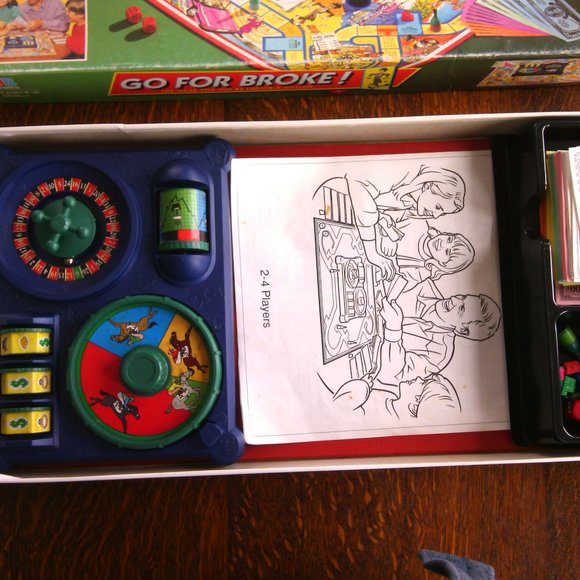 Go for Broke Board Game MB Games Vintage 1993 Family Kid's Stock Market Losing $ - Picture 14 of 16